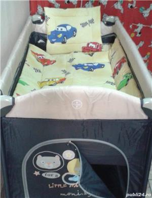 Pătuț pliant+lenjerie de pat cadou