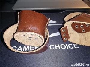 Cos catapulta nadire, piele groasa, cusaturi duble, capse metalice. - imagine 4