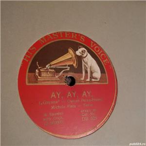 Disc Ebonita Shellac 78rpm Gramofon Patefon Muzica Romaneasca Straina Discuri inregistrari Cumpar - imagine 5