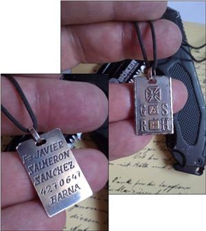 pandant vechi din argint, deosebit