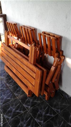 Set masa+6 scaune pliabile pentru terase - imagine 2