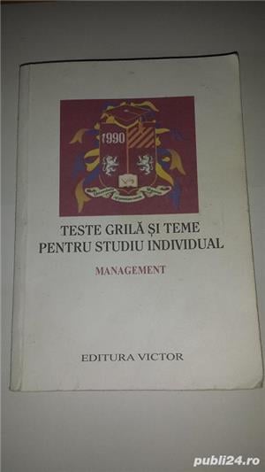 Vol."Teste grila si teme pt.studiu individual - Management" - Universitatea Hyperion