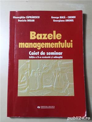Vol."Bazele managementului" de Gheorghita Caprarescu