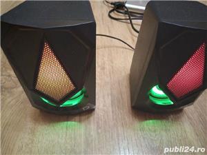 Boxe Gaming 2.0, RMS 6W (2 x 3 W), 4 x LED, Nou ! - imagine 2