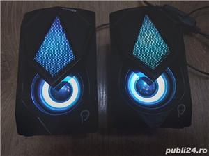 Boxe Gaming 2.0, RMS 6W (2 x 3 W), 4 x LED, Nou ! - imagine 3