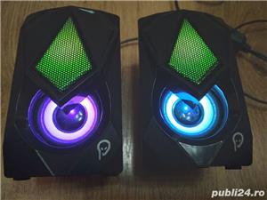 Boxe Gaming 2.0, RMS 6W (2 x 3 W), 4 x LED, Nou !