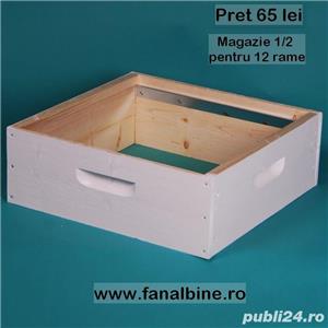 Vand stupi albine 12 rame + magazie completi cu rame, hranitor, gratie hanneman - imagine 3