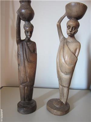 arta africana colectie 1950n,sculptura lemn El si Ea - cadou inedit