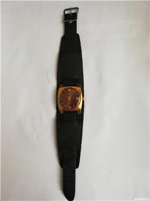 Ceas Wostok 18 jewels anii 1970, placat cu aur vintage colectie
