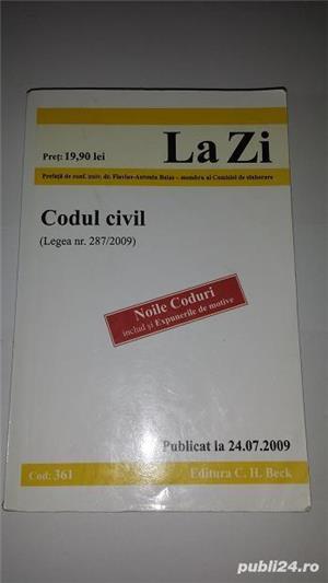 Vol."Codul Civil  (Legea 278/2009)(Noile Coduri include si Expunerile de motive)" - imagine 1