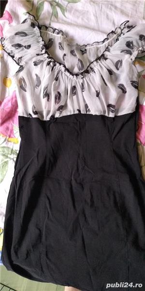 Rochie RedHerring negru-gri sexy , mulata, transparenta, M, UK - imagine 8