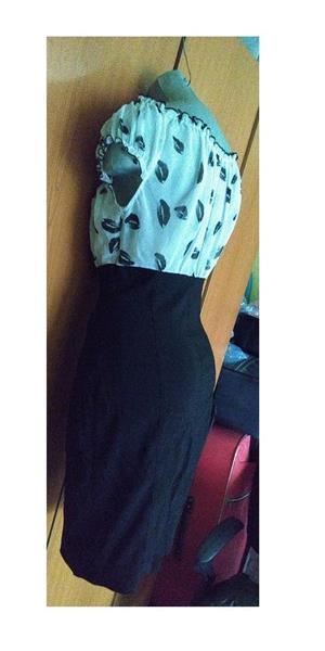 Rochie RedHerring negru-gri sexy , mulata, transparenta, M, UK - imagine 4