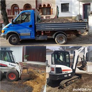 Bobcat Miniexcavator picon decoperta umplutura fundatii