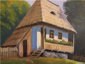 Vand tablou pictat pe panza, unicat, vechi din 1917 semnat Hoppe Dietrich ( Dezso) deosebit - imagine 4