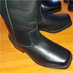 Cizme bocate Harley toate numerele - piele naturală 100% - imagine 4