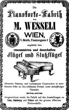  Pian vienez vintage,de colectie,M.Wessely Wien - imagine 5