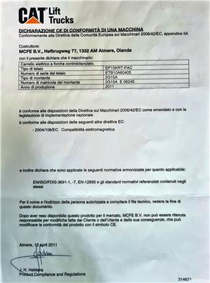 electrostivuitor   stivuitor electric caterpillar 1.5 tone - imagine 9