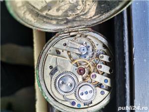 Ceas de buzunar din argint funcțional  - imagine 2