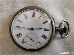 Ceas de buzunar din argint funcțional  - imagine 5