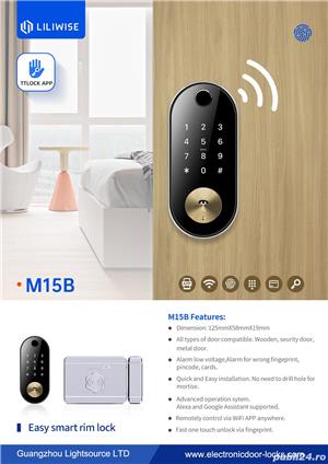 Zavor smart Portass-key, amprenta, cod, card, bluetooth, wi-fi si cheie - imagine 2