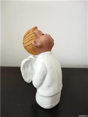 Figurina vintage îngeraș ceramica pictata manual Spania - imagine 4