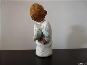 Figurina vintage îngeraș ceramica pictata manual Spania - imagine 2