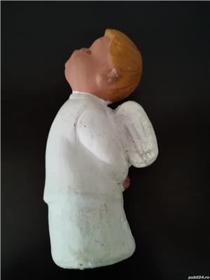 Figurina vintage îngeraș ceramica pictata manual Spania - imagine 3