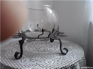 acvariu cu suport fier forjat