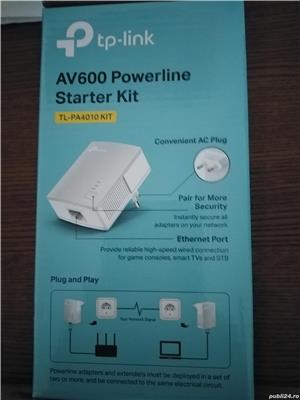 Kit Adaptor Powerline TP-LINK TL-PA4010, Ethernet 600Mbps - imagine 2