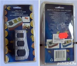 Suport monezi euro, de prins la curea