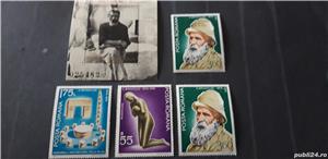 Timbre Romania-Brancusi,2 poze,nestampilate,MNH