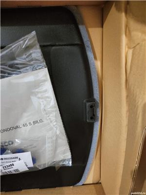 Chiuveta ovala bucatarie neagra din granit Blanco, cu picurator, noua,  780*500 cm - imagine 6