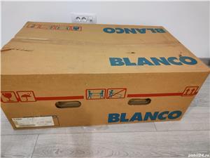 Chiuveta ovala bucatarie neagra din granit Blanco, cu picurator, noua,  780*500 cm - imagine 8