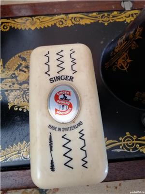 Mașină de cusut manuala Singer, an 1926 - imagine 5