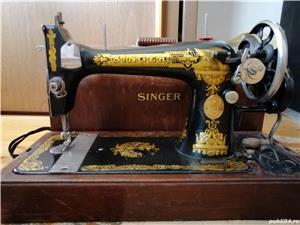 Mașină de cusut manuala Singer, an 1926 - imagine 6