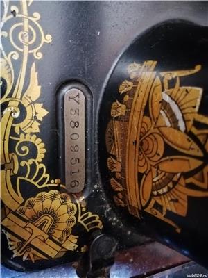 Mașină de cusut manuala Singer, an 1926 - imagine 7