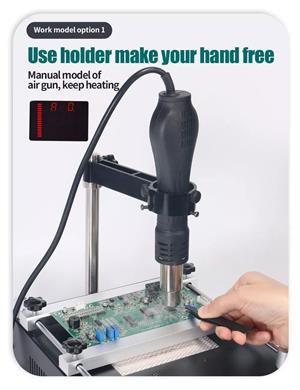 Statie lipit cu aer cald 1200W cu IR  preîncălzire,3in1 si letcon,Noua - imagine 3