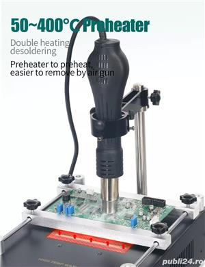 Statie lipit cu aer cald 1200W cu IR  preîncălzire,3in1 si letcon,Noua - imagine 5