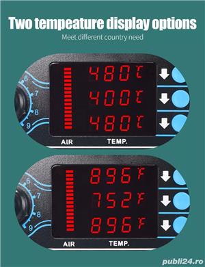 Statie lipit cu aer cald 1200W cu IR  preîncălzire,3in1 si letcon,Noua - imagine 2