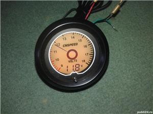 Ceas voltmetru digital 7 culori LCD