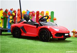 Masinuta electrica Lamborghini Aventador SVJ 2x35W 12V cu HOVERBOARD - imagine 3