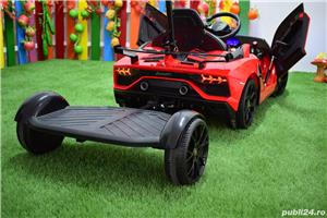 Masinuta electrica Lamborghini Aventador SVJ 2x35W 12V cu HOVERBOARD - imagine 8