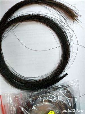 Par negru de cal pentru arcus vioara 4/4 - imagine 2