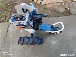 Cutie de viteze-transmisie+roti cauciuc+suport motor motosapa-motocultor - imagine 4