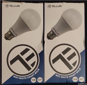 6 Becuri LED, albe, cu RGB, cu WiFi, cu telecomanda - imagine 6