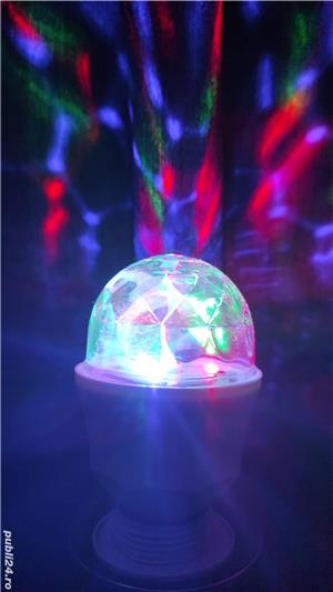 6 Becuri LED, albe, cu RGB, cu WiFi, cu telecomanda - imagine 5