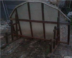 Copertina semirotunda usa intrare, cadru din lemn, 2.3x1.5m sau schimb - imagine 3