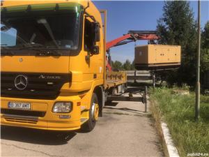 Transport cu incarcare descarcare camion cu macara  - imagine 4