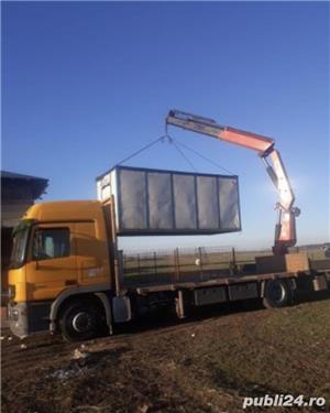 Transport cu incarcare descarcare camion cu macara  - imagine 2