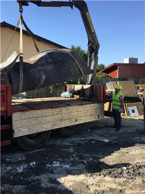 Transport cu incarcare descarcare camion cu macara  - imagine 10